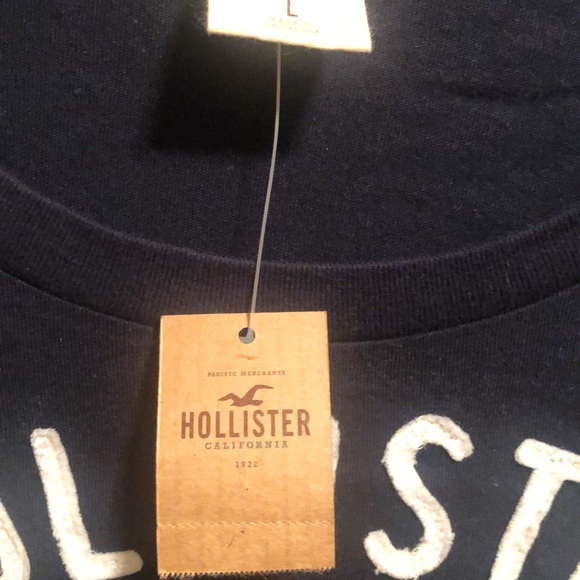 NWT Vintage Hollister California Navy Blue Long Sleeve Top. Large. Iconic Logo - Picture 5 of 11